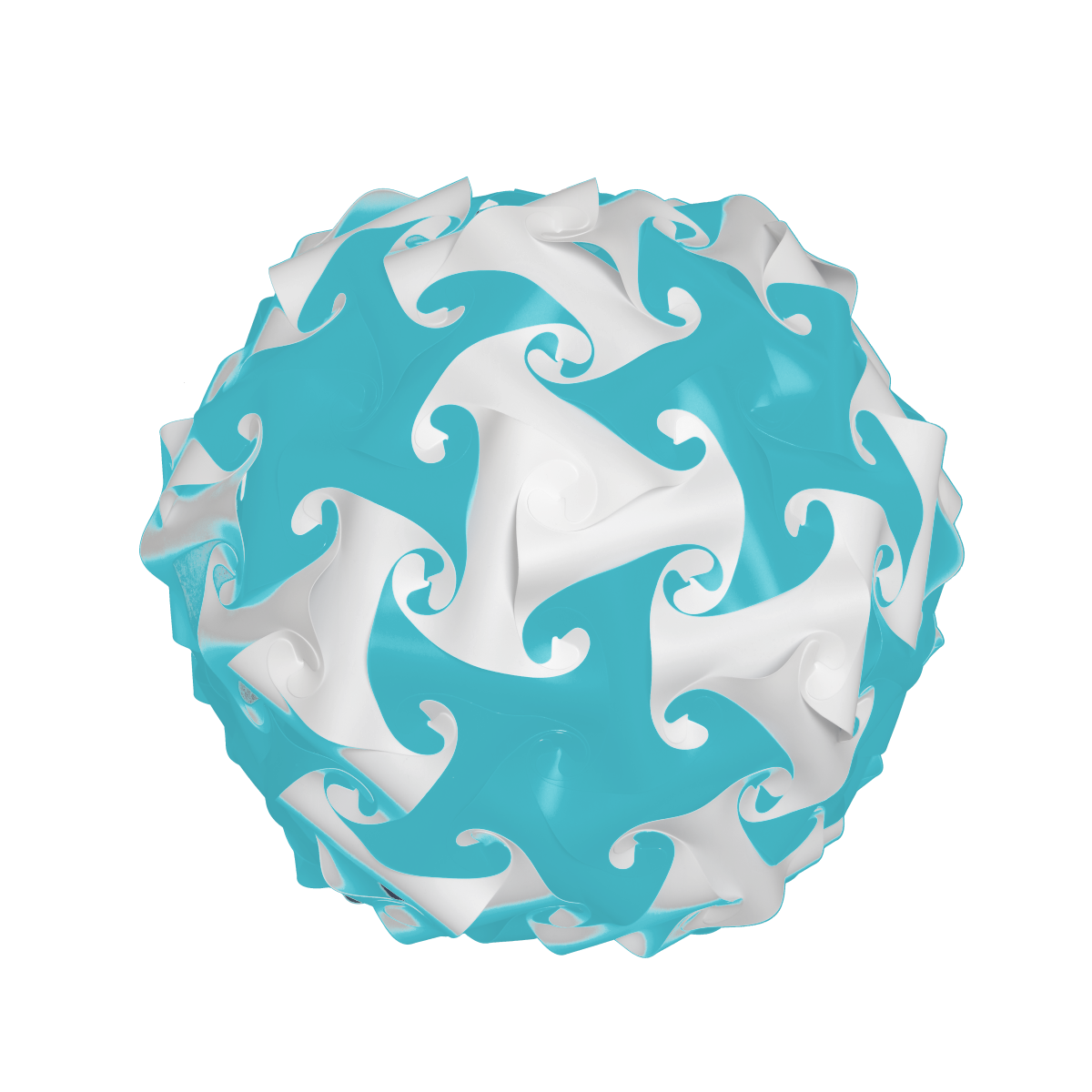 Globe (Turquoise & White)