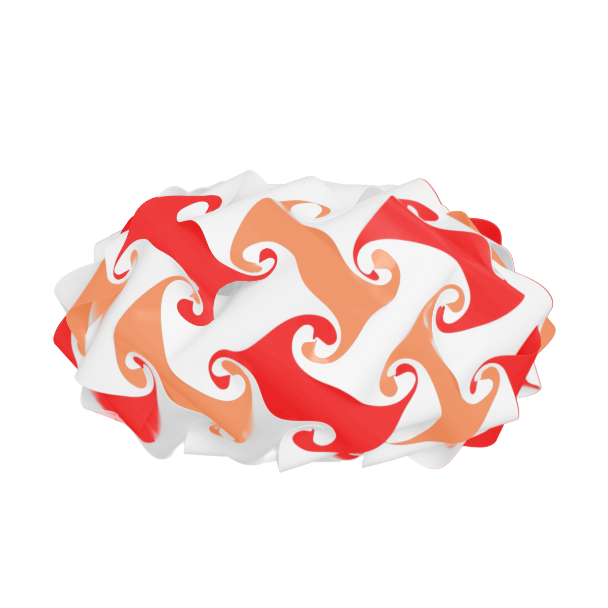 Saucer (Orange & Red & White)