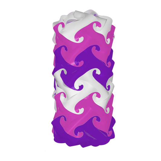 Pillar (White & Pink & Purple)