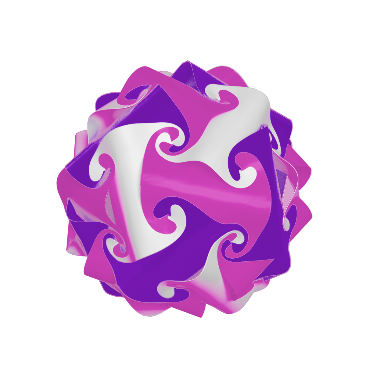 Sphere (Pink & Purple & White)