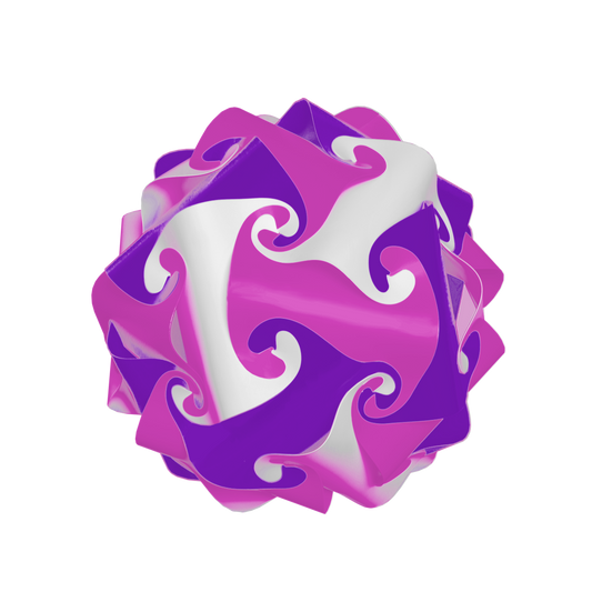 Sphère (Rose & Mauve & Blanc)