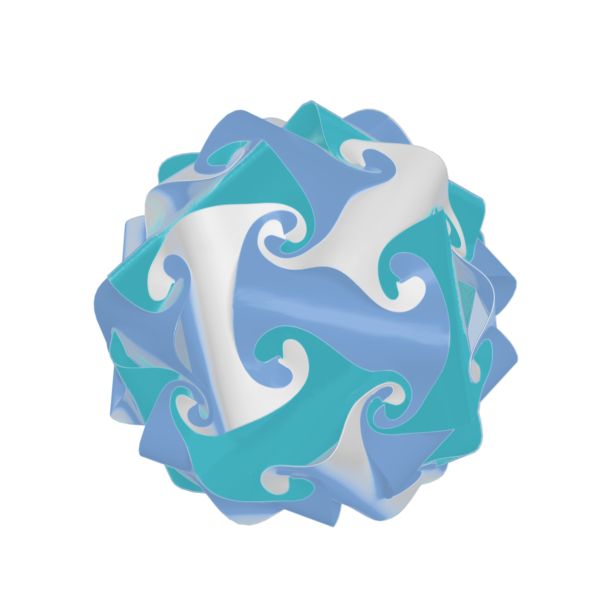 Sphere (Lavander & Turquoise & White)