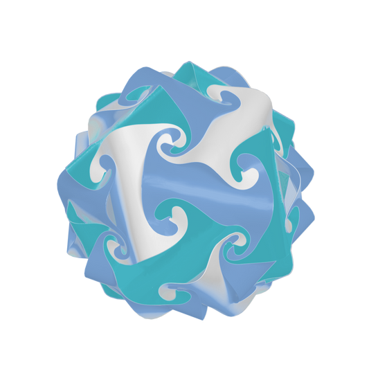 Sphère (Lavande & Turquoise & Blanc)