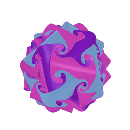 Sphère (Mauve & Rose & Lavande)