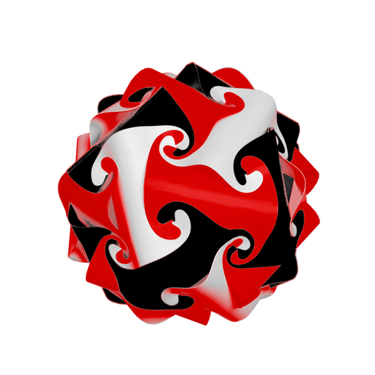Sphère (Rouge & Noir & Blanc)