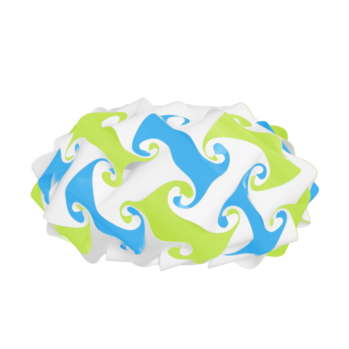 Saucer (Lime & Blue & White)