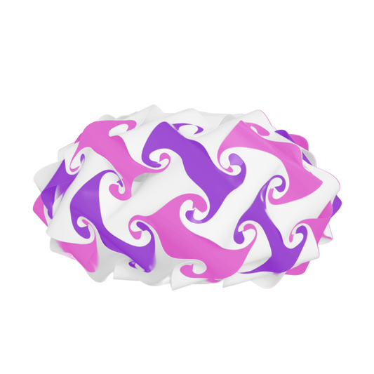 Saucer (Pink & Purple & White)