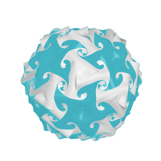 Globe (Turquoise & White)
