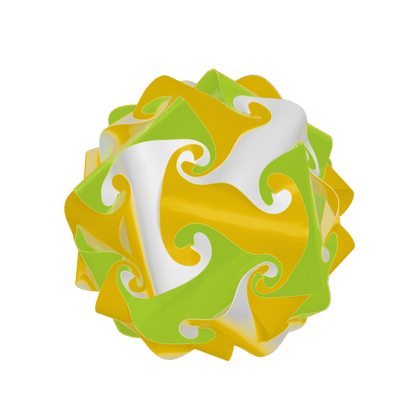 Sphère (Lime & Jaune & Blanc)