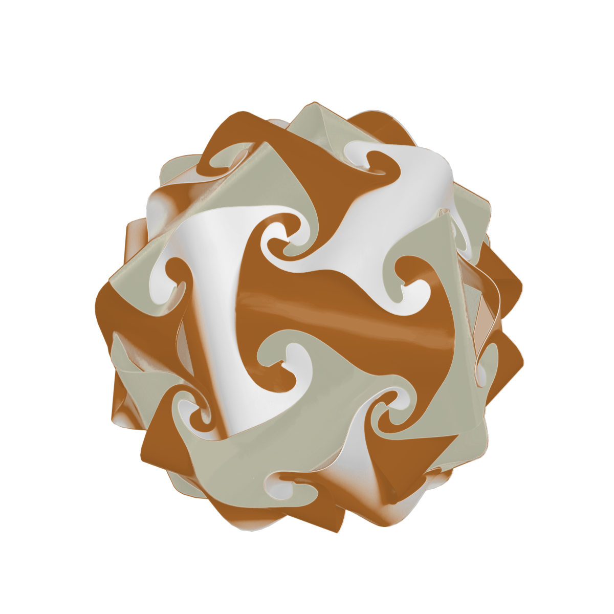 Sphère (Brun & Beige & Blanc)