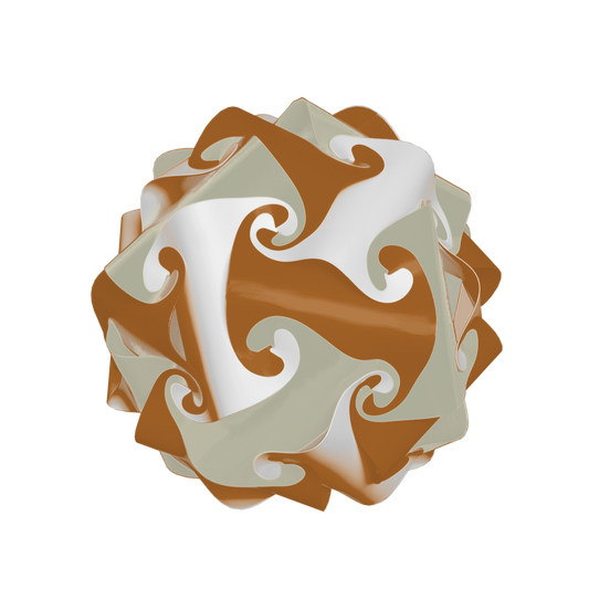 Sphère (Brun & Beige & Blanc)