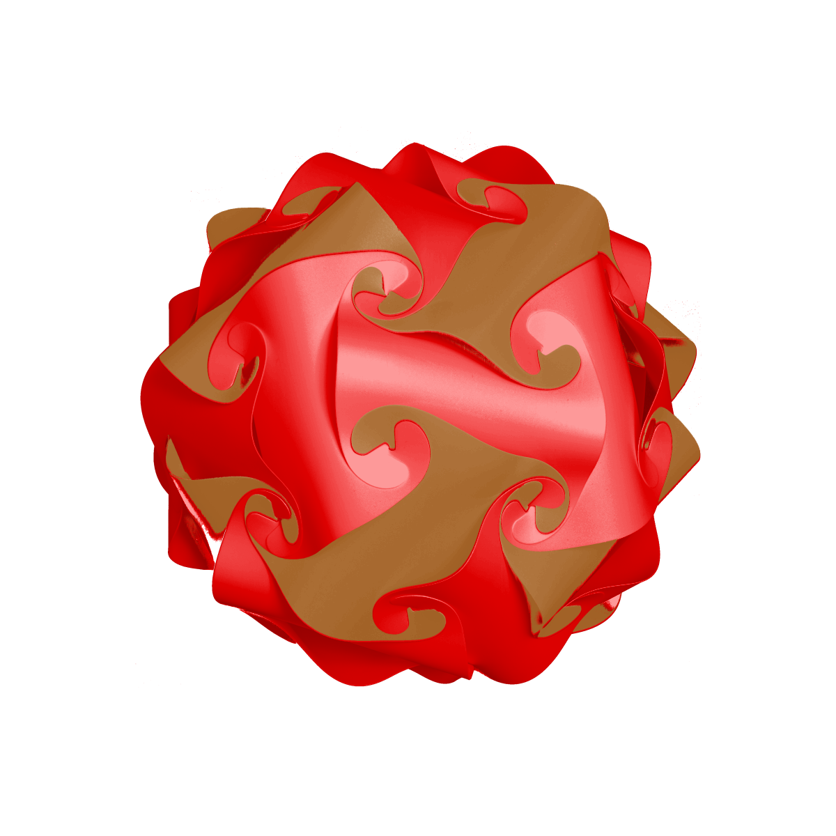 Sphere (Brown & Red)