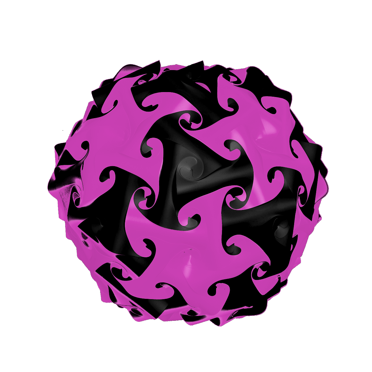Globe (Pink & Black)