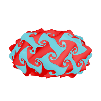 Saucer (Red & Turquoise)