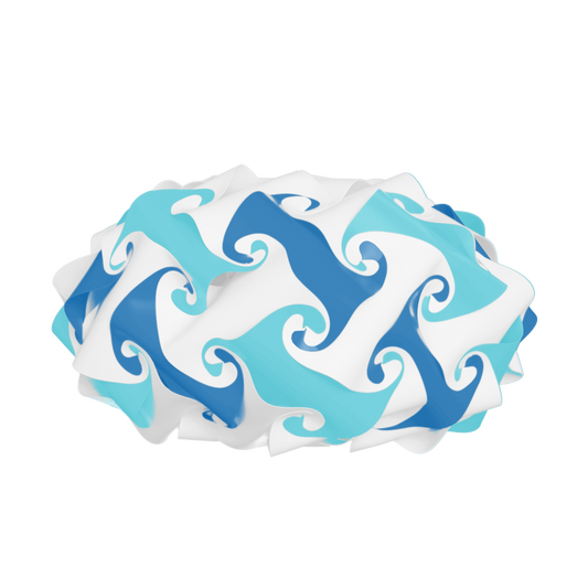 Soucoupe (Bleu fonçé & Turquoise & Blanc)