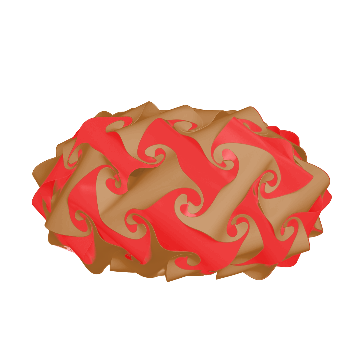 Saucer (Red & Brown)