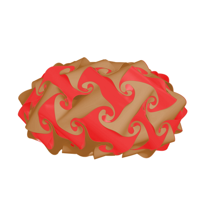 Saucer (Red & Brown)