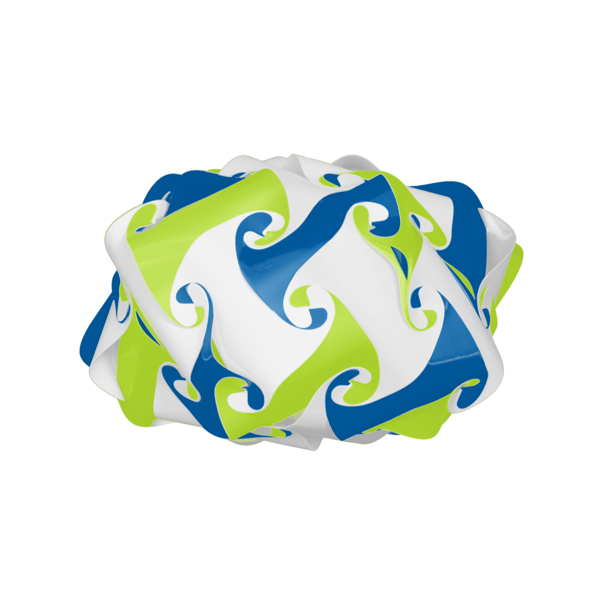 Crown (Dark Blue & Lime & White)