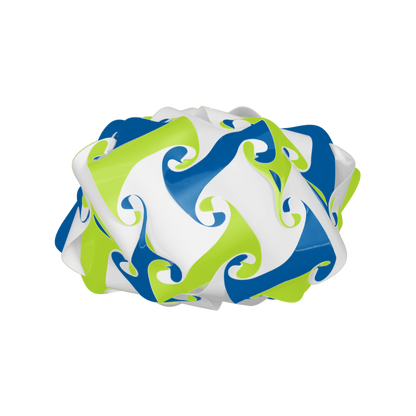 Crown (Dark Blue & Lime & White)