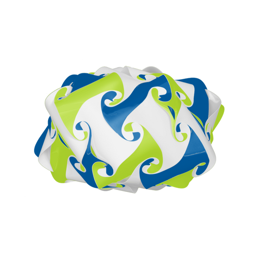 Crown (Dark Blue & Lime & White)
