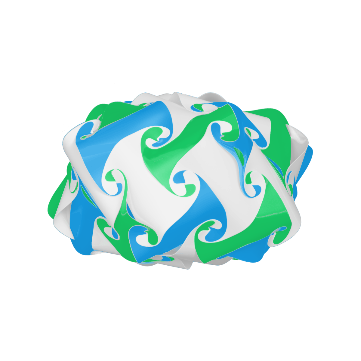 Couronne (Bleu & Vert & Blanc)