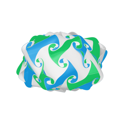 Couronne (Bleu & Vert & Blanc)