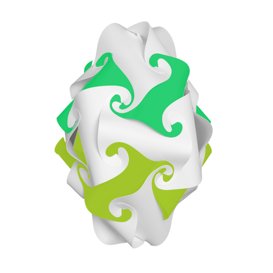 Flower (Green & Lime & White)