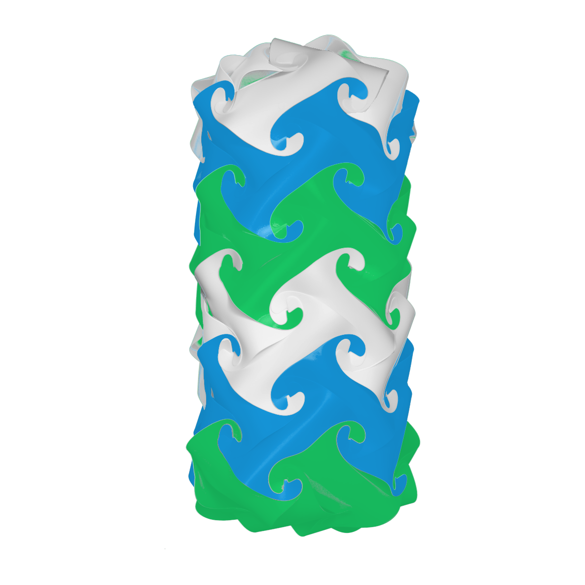 Pilier (Bleu & Vert & Blanc)