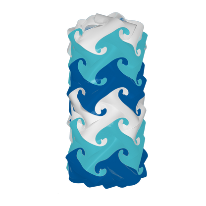 Pillar (White & Turquoise & Blue)