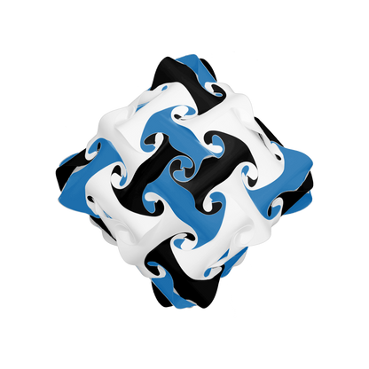 Diamond (Dark Blue & Black & White)