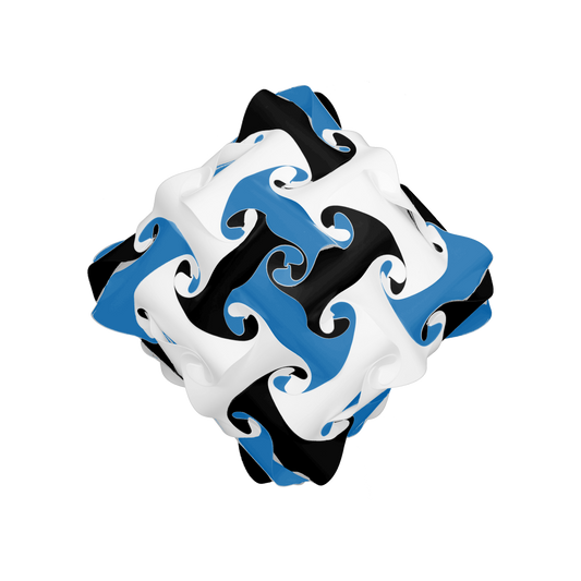 Diamond (Dark Blue & Black & White)