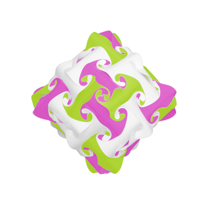 Diamond (Pink & Lime & White)