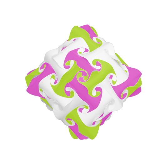 Diamond (Pink & Lime & White)