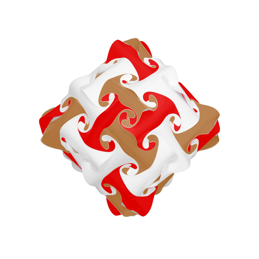 Diamond (Brown & Red & White)
