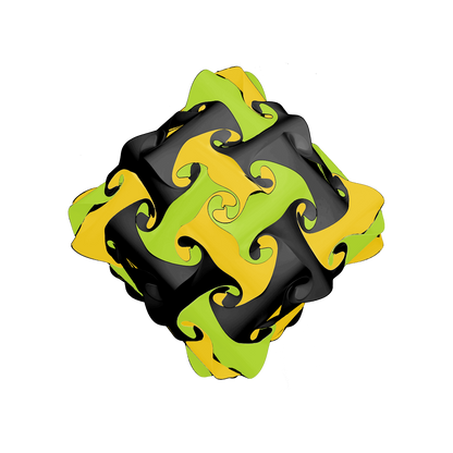 Diamond (Yellow & Lime & Black)