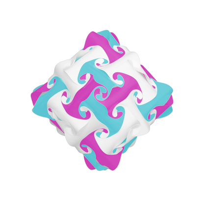 Diamant (Rose & Turquoise & Blanc)