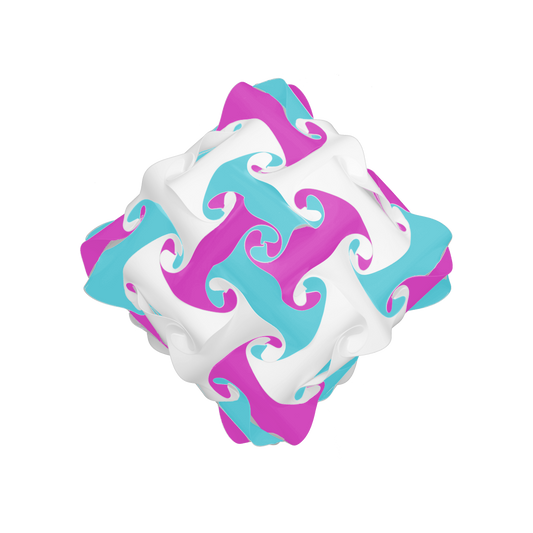 Diamond (Pink & Turquoise & White)