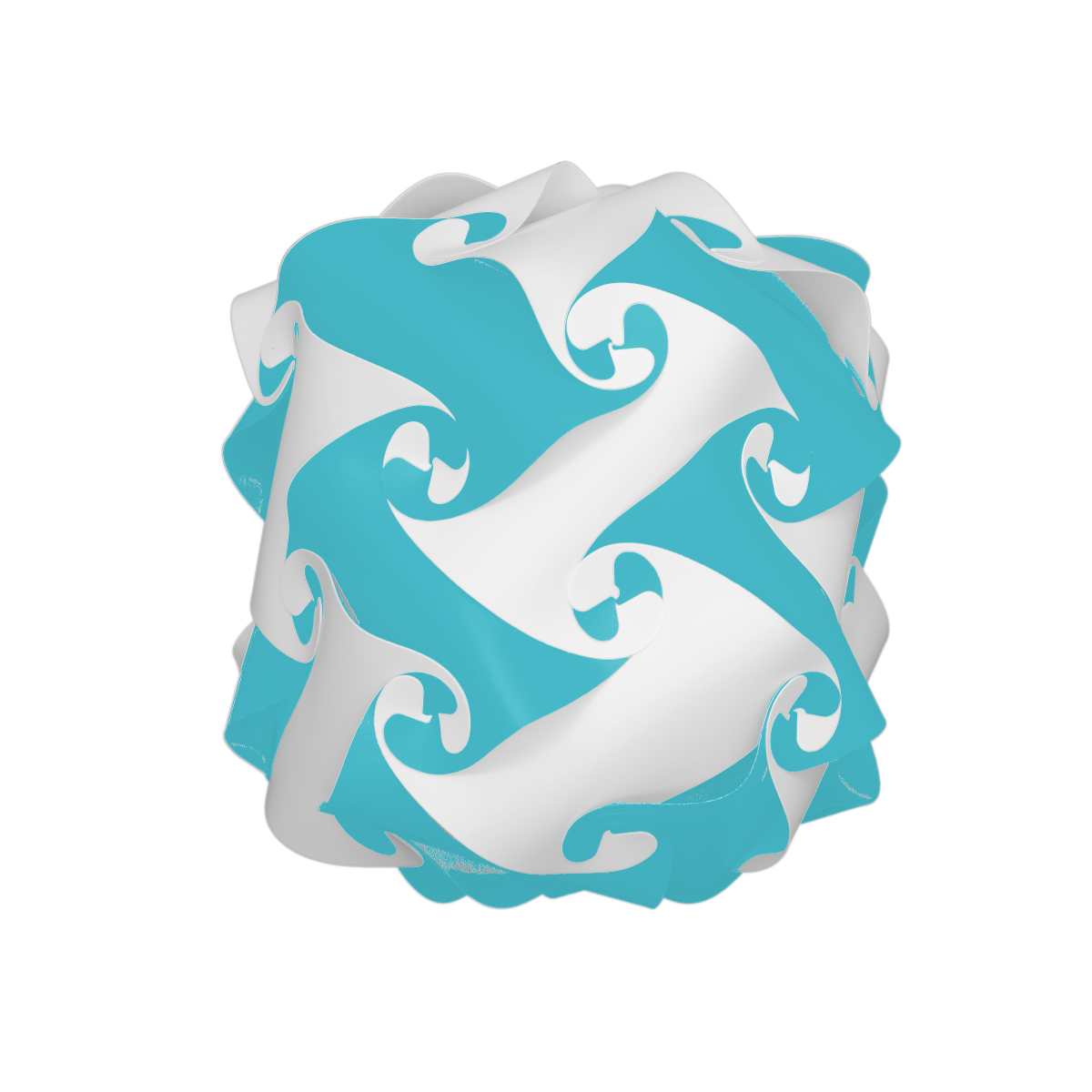 Tambour (Turquoise & Blanc)