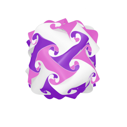 Tambour (Rose & Mauve & Blanc)