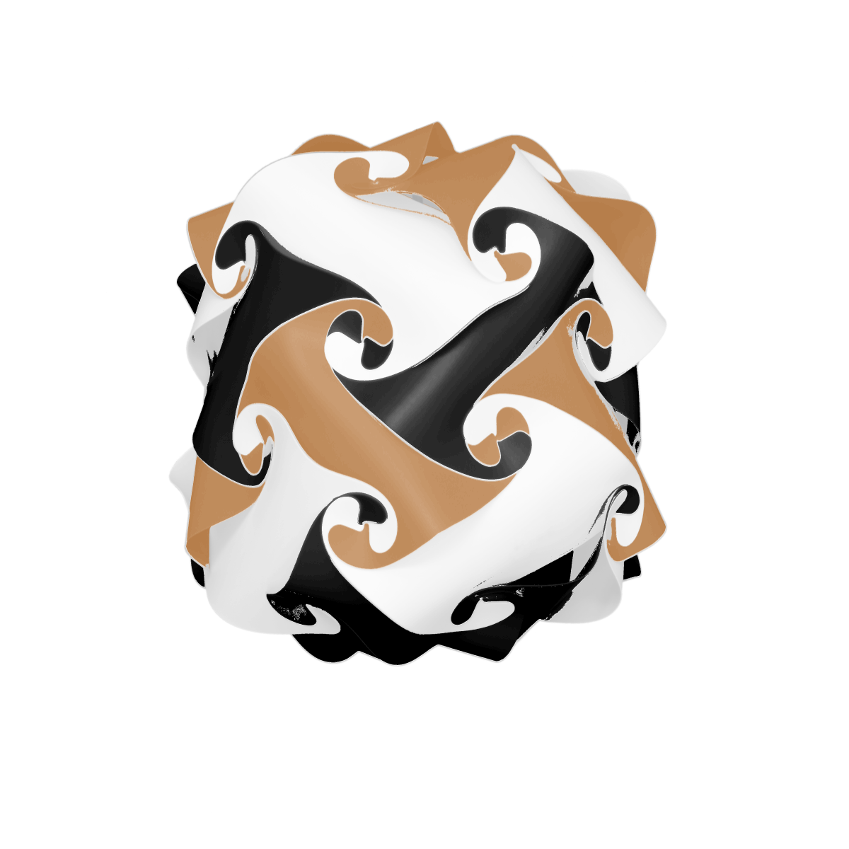 Drum (Brown & Black & White)