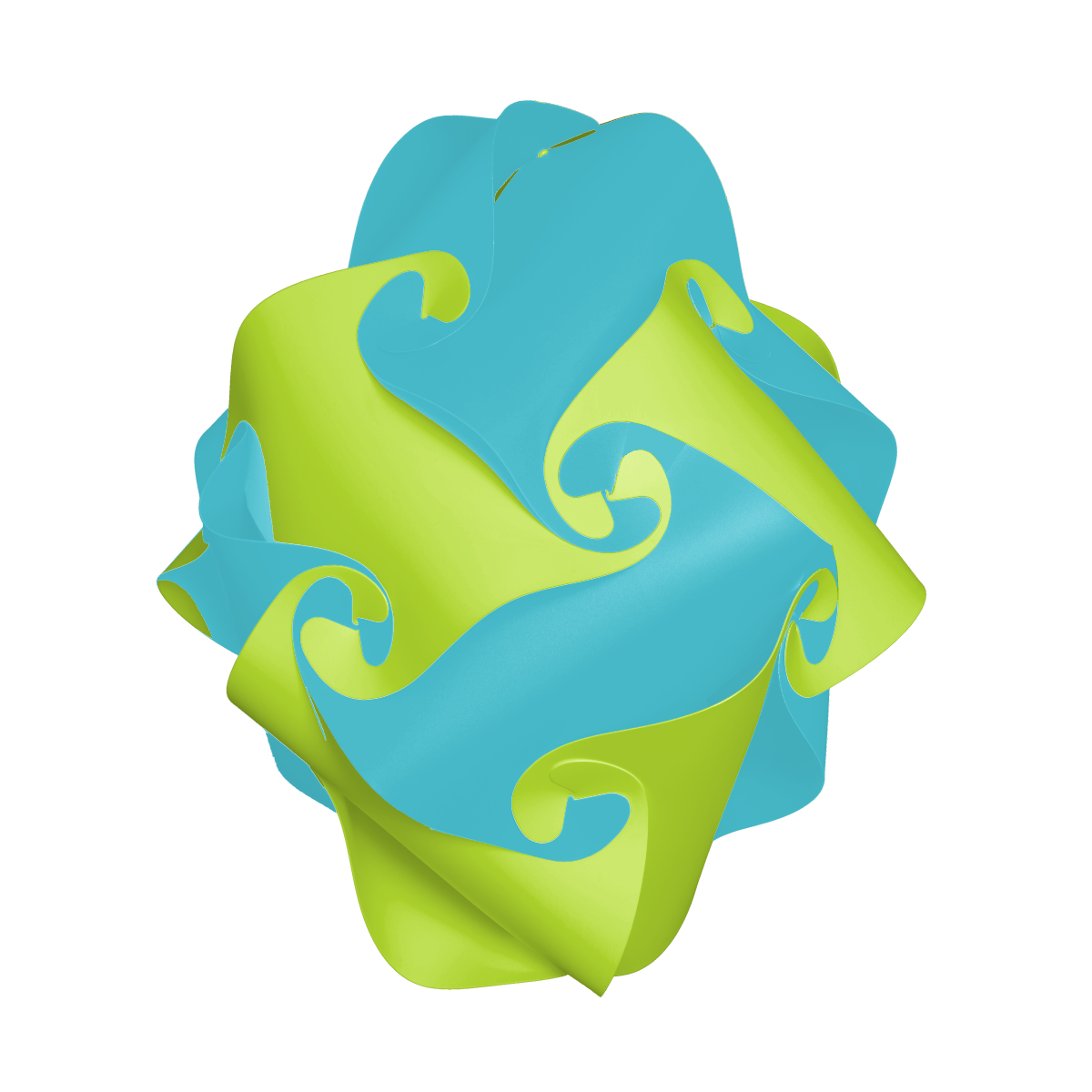 Rose (Turquoise & Lime)