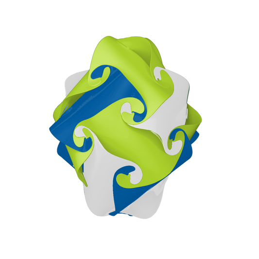 Rose (Lime & Dark Blue & White)