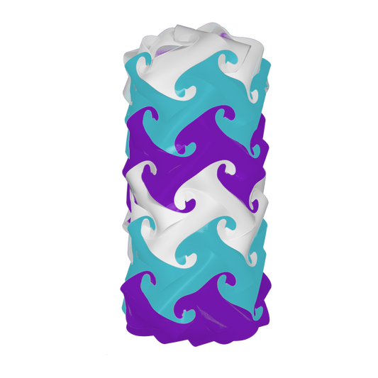 Pilier (Mauve & Turquoise & Blanc)